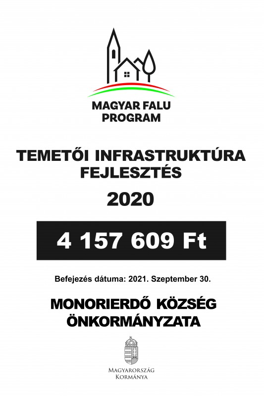 Temetői ifrastruktúra fejlesztés 2020