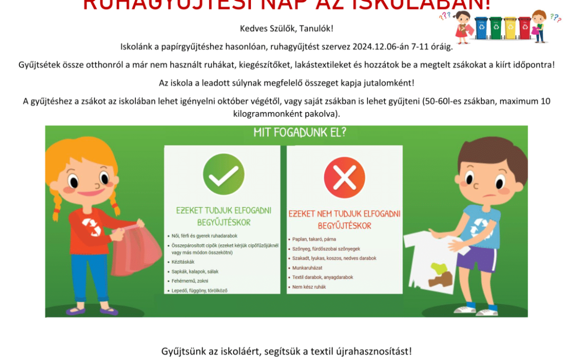 RUHAGYŰJTÉSI NAP AZ ISKOLÁBAN-1