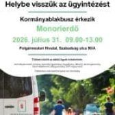 🚌 KORMÁNYABLAKBUSZ ÉRKEZIK MONORIERDŐRE – FONTOS TUDNIVALÓK A RÉGI SZEMÉLYI IGAZOLVÁNYOKRÓL! 🚌